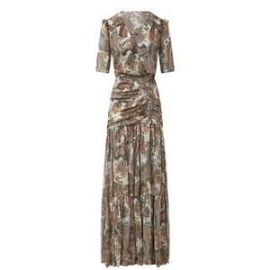 Veronica Beard Floral Silk Chiffon Mick Maxi Dress, 16